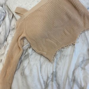 Off shoulder sweater